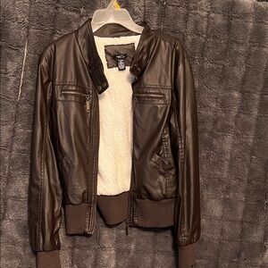 Rue21 Dark Brown Faux Leather Jacket
